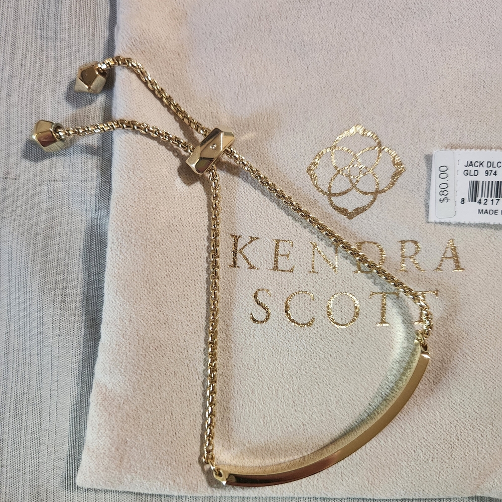 Kendra Scott Jack Gold Bracelet With Multicolor Crystals - Picture 4 of 4